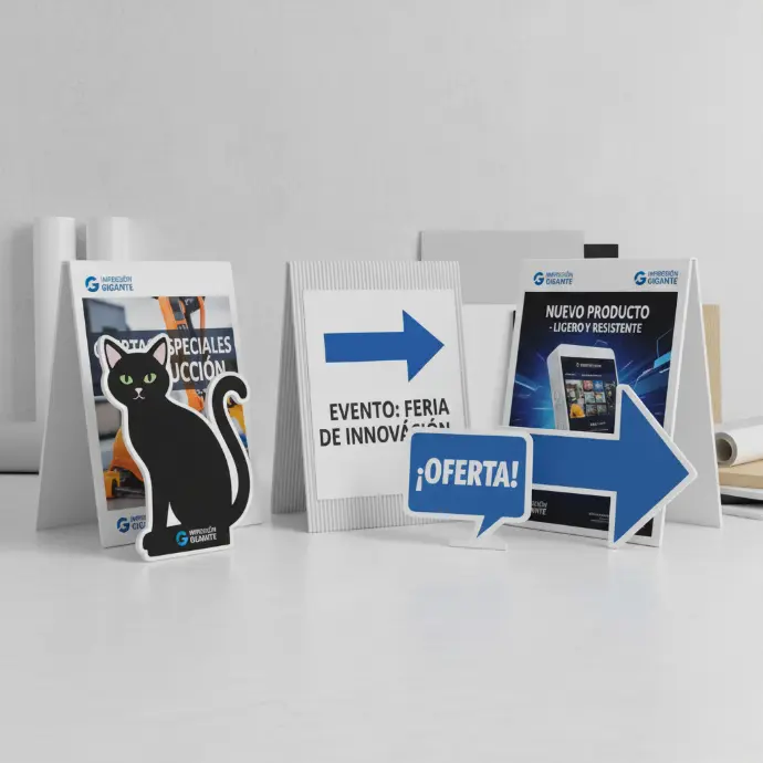 Materiales rígidos (PVC, coroplast, foamboard)