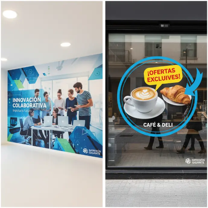 Gráficos para muros o escaparates